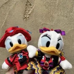 ディズニーハロウィン ドナデジ ぬいぐるみバッジ