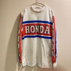 希少！　HONDA ホンダ　モトクロス　シャツ　Tシャツ 長袖　オフロード　メッシュ　ビンテージ