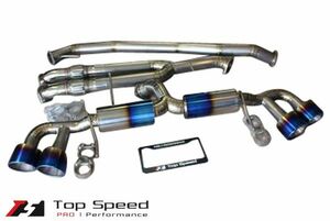 ニッサン GTR(R35)用チタン製マフラー (バージョン1) (USAメーカー Top Speed トップスピード製) 新品送料無料