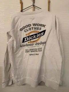 Dickies ホワイト 長袖カットソー