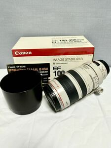 Canon キヤノン EF 100-400mm F4.5-5.6L IS USM EF100-400LIS 望遠ズームレンズ 箱付きET-83C