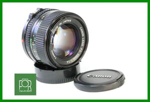 【同梱歓迎】【動作保証・点検済】良品■キヤノン Canon NEW FD 50mm F1.4■AH335