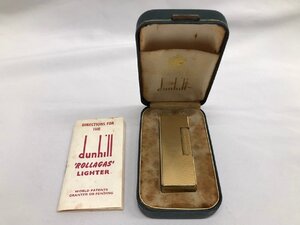 ◇◇dunhill ダンヒル ゴールド ライター ローラー式 ガスライター 金色 着火未確認 ケース 説明書付 喫煙具◇◇S6658