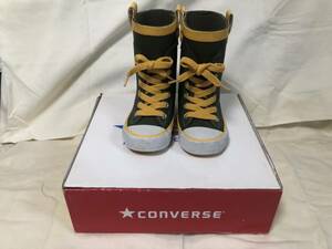 正規品 コンバース 長靴 15cm レインブーツ CONVERSE 男の子 女の子 キッズ 子供 カーキ 黄色 15.0cm