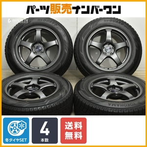 【程度良好品】エンケイ ENKEI PF05 17in 8J +35 PCD114.3 ヨコハマ アイスガード iG60 225/65R17 スタッドレス ハリアー RAV4 レクサスNX