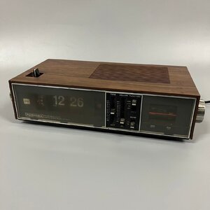 TOSHIBA 東芝 クロックラジオ パタパタ時計 RC-807F AM/FM 2バンド 昭和レトロ　112202w/T19（80）