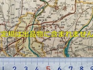 mB33【地図】岡山県 昭和19年 [中国鉄道本線・吉備線・稲荷山線 西大寺鉄道 井笠鉄道 下津井鉄道 片上鉄道 省営自動車倉敷線 両備線