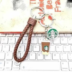 スターバックス　スタバ　海外限定　キーホルダー　 コーヒー色