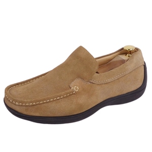 美品 クラークス Clarks ローファー スリッポン モカシン スウェードレザー シューズ メンズ 8(26cm相当) ブラウン cf04or-rm10f09673