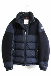 モンクレール MONCLER ウール 切り替え ダウンジャケット ネイビー ARCS ０ メンズ ダウン アウター　 P72