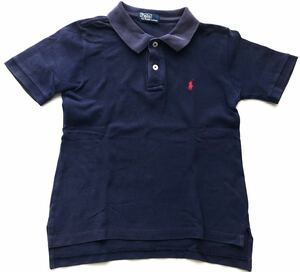 ポロ ラルフローレン キッズ120程度 ポロシャツ ワンポイント　　子供服 Polo by Ralph Lauren ネイビー 早1891