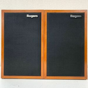 【Id-1】 Rogers LS3/5A MONITOR LOUDSPEAKER スピーカー ペア ロジャース 音出し確認済み 錆あり 細かい傷や汚れあり 1097-135