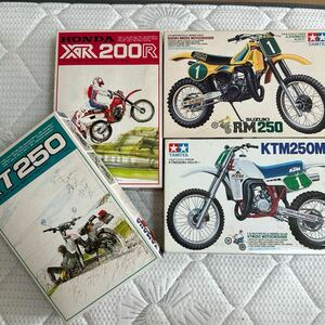 絶版オフ車セットRM250/KTM250MX/XR200/XT250 タミヤ バンダイ