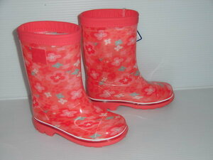 即決！ムーンスター MS RB C65 ピンク 20.0 丈夫な 日本製 可愛いお花柄 子供 キッズ 長靴 雨靴 レイン シューズ ブーツ 通園 通学