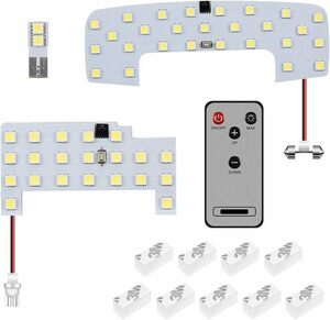 スズキ 新型ジムニー シエラ JB64W JB74W LEDルームランプホワイト 光量調節可能 室内灯 LED 内装カスタムパーツ4点セット