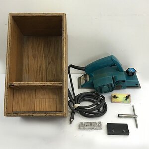 ★☆ makita マキタ 1900B 82mm電気カンナ 切削深さ0mm 0.5mm 1mm 電動工具 大工道具　木箱付　動作確認済 中古・現状品☆★