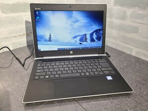 【中古動作品】管1B55 hp ProBook 430 G5 CPU core i5-7200U SSD256GB、メモリー8GB、バッテリー有り　クリーンインストール済み 