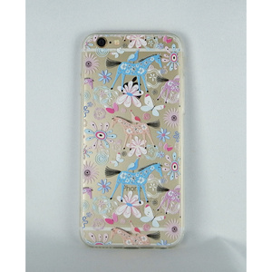 即決・送料込)【クリアーソフトタイプケース】がうがう! iPhone6s Plus/6 Plus DESIGN PRINTS Soft Clear Case Horse