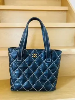 CHANEL シャネル ワイルドステッチ ココマーク トートバッグ ハンドバッグ