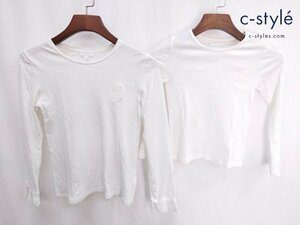 Q165a [セット] Chloe クロエ 長袖Ｔシャツ カットソー 8 14 ホワイト キッズ 女の子 | トップス Q