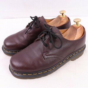 ドクターマーチン UK5/23.5cm-24.0cm/3ホール こげ茶 1461 ブーツ レディース dr.martens 中古 古着 dm3930