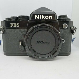 ★1000円～★　名機 希少　Nikon ニコン FE2 ブラックボディ MF一眼レフ フイルムカメラ