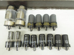 2420-3) 真空管 まとめ売り UNITED ELECTRON 76-22/Electronic TUBE 6C5 6550/RCA 6SK7 14本セット