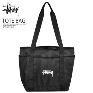 ■新品■STUSSY ステューシー■ STOCK TOTE BAG / ストック トート バッグ■ 鞄 ナイロンバッグ ■ BLACK ブラック 黒 ■ST723025 BLK