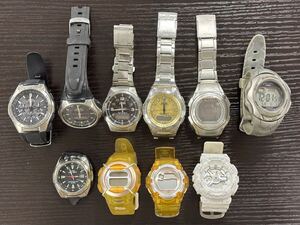 【12A29】1円スタート CASIO G-SHOCK Baby-G wave captor まとめて 10個 ジーショック ベイビージー ウェーブセプター 腕時計 クロノグラフ