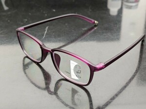 遠近両用　老眼鏡　バイオレット　紫　度数3.0 ブルーライトカット　おしゃれ　TR90　フレームがしなる　色がおしゃれ　