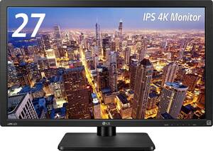 【中古】LG モニター ディスプレイ 27MU67-B 27インチ/4K(3840×2160)/IPS 非光沢/HDMI×2、DisplayPort