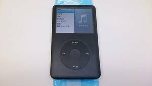 美品 iPod classic 80GB ブラック(外装一式 バッテリー新品) 第6世代 MB147J 動作品 本体