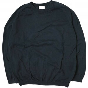 BEAUTY＆YOUTH UNITED ARROWS ビューティーアンドユース GIZAコットンリラックスニット 1213-105-3803 L NAVY クルーネック g15310