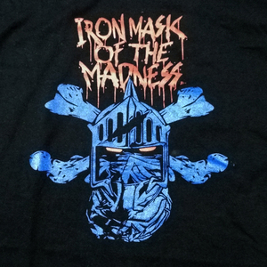 送料無料【IRON MASK OF THE MADNESS】ロビンマスク / ブラック★選べる5サイズ/S M L XL 2XL/ヘビーウェイト 5.6オンス