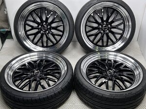 【美品】MONZA JAPAN GEXSIS GM210 22x9J+38 5穴114.3 ニットー NT555 G2 245/35R22 モンツァジャパン ジェクシスGM210 (24050128)