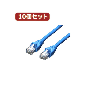 変換名人 10個セット LANケーブル CAT6 0.3m LAN6-CA30X10 /l