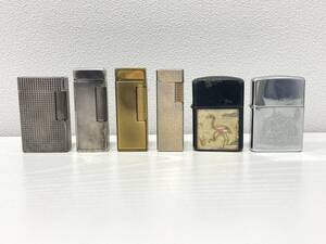 （IS2673他）S.T.Dupont/デュポン dunhill/ダンヒル ZIPPO/ジッポ他 ローラー ライター おまとめ6点※着火未確認、ジャンク品、現状渡し