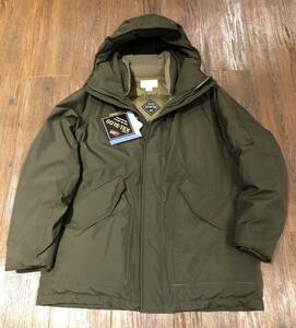 新品未使用 定価9.9万 nanamica GORE-TEX Down Coat XL カーキグリーン SUBF357 SUBF043 ナナミカ ミドル丈 ゴアテックスダウンコート 