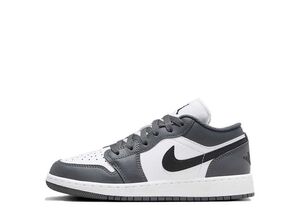 Nike GS Air Jordan 1 Low "White/Iron Gray/Black" 22.5cm 553560-152