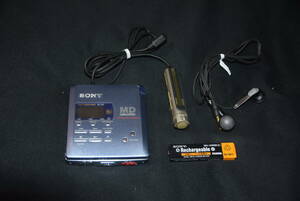 SONY ソニー 　MZ-R55 　ブルー　　ポータブルMDレコーダー 　　　（６）