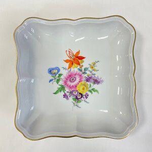 ［道］Meissen マイセン 金彩 プレート ブーケ 皿 フルーツ皿 花束柄 花 洋食器