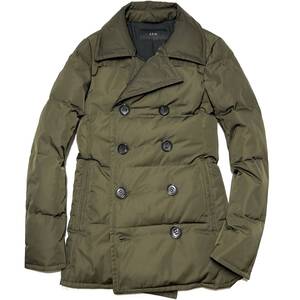 LEON掲載 定価15万 AKM POLYESTER TWILL DOWN P COAT サイズＳ ポリエステルツイルダウンPコート 1piu wjk ジュンハシモト