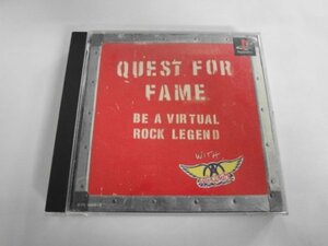 PS21-596 ソニー sony プレイステーション PS 1 プレステ エアロスミス QUEST FOR FAME AEROSMITH ゲーム ソフト ケース割れ 取説なし