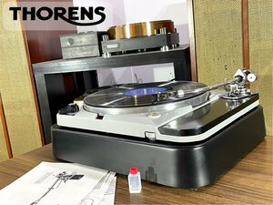 ターンテーブル THORENS TD124/II SME 3009 S2 improved 搭載 SMEシェル等付属 リフターオイル補充済み Audio Station