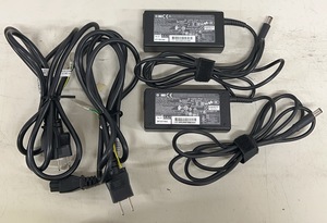 中古ACアダプター ２点セット ★hp TPC-LA58 65W 電源ケーブル付き★N12