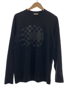 MONCLER◆長袖Tシャツ/Sサイズ/コットン/ブラック/プリント/C-SCOM-21-20323/モンクレール//