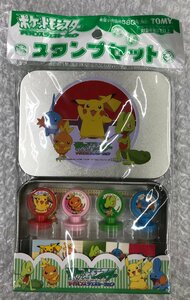 ★未開封当時物 TOMY 缶入り スタンプセット ポケットモンスター キモリ アチャモ ミズゴロウ等 ポケモングッズ