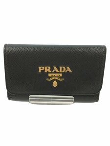 PRADA◆キーケース/レザー/BLK/レディース/1PG004//