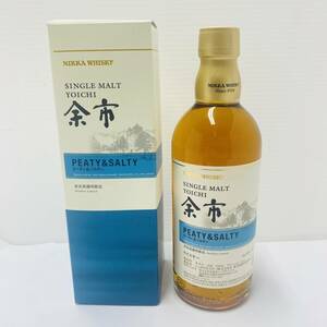 ●○18143/【未開栓】余市 NIKKA WHISKYピーティ&ソルティ ニッカウイスキー 500ml 55% 洋酒 箱付き○●