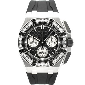 オーデマ・ピゲ　AUDEMARS PIGUET　ロイヤルオーク オフショアクロノグラフ バゲットダイヤベゼル　26424BC.ZZ.D002CA.01　18KWG